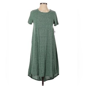 LuLaRoe Carly Dress Heathered Green XXS
